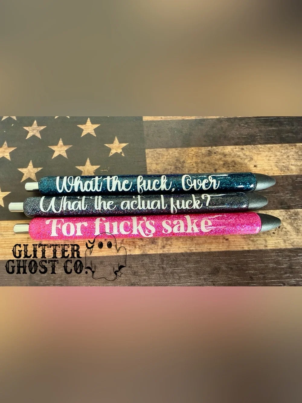 Snarky Fuckery Glitter Pens - custom - personalized - fun gifts